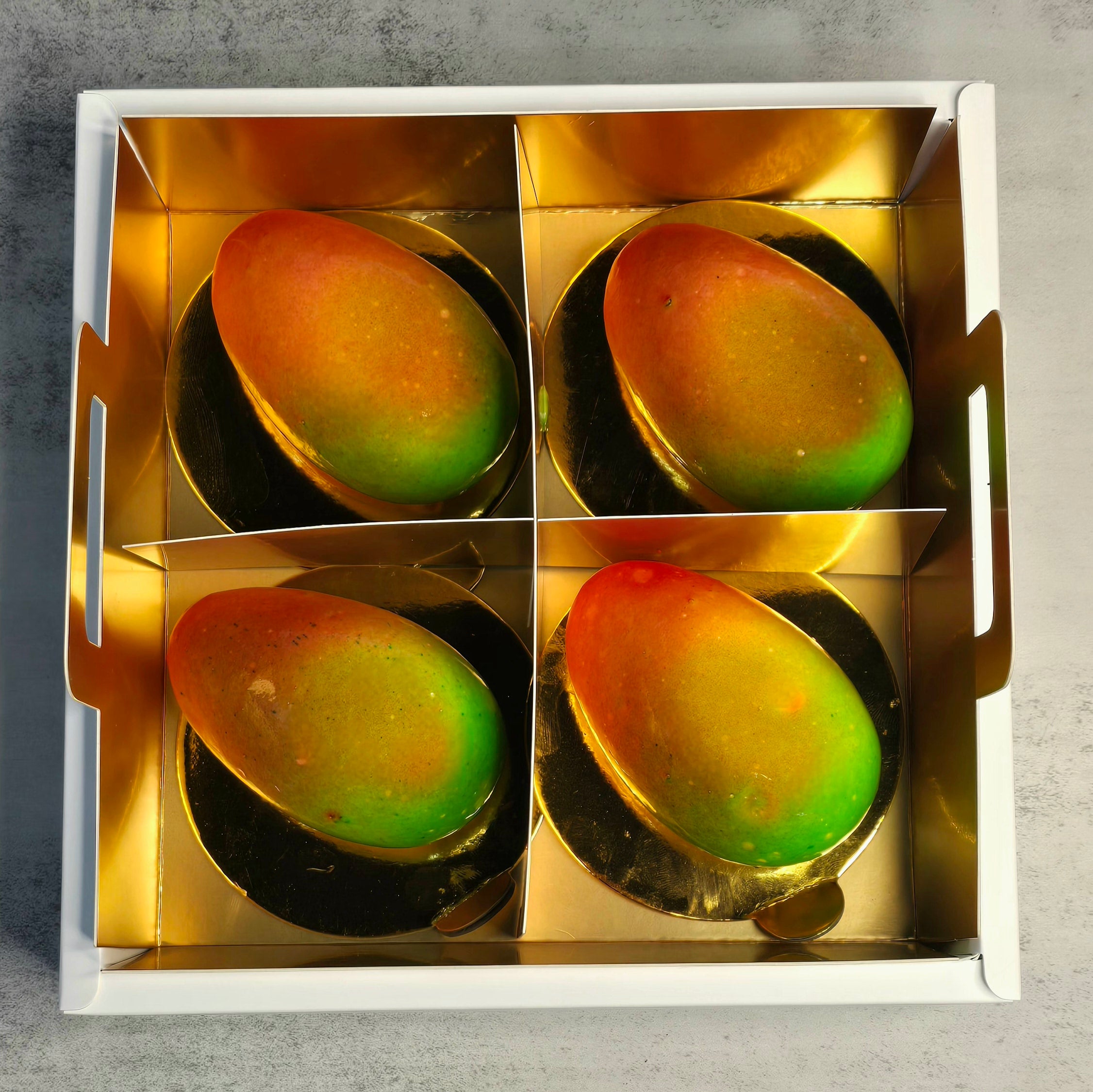 Mango Mousse Cake Box - 4 pieces (box)