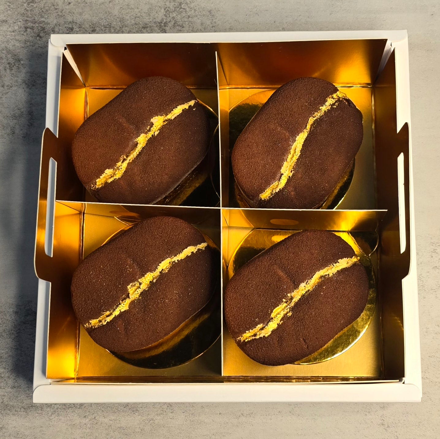 Coffee Bean Mousse Cake - 4 pieces (Box)