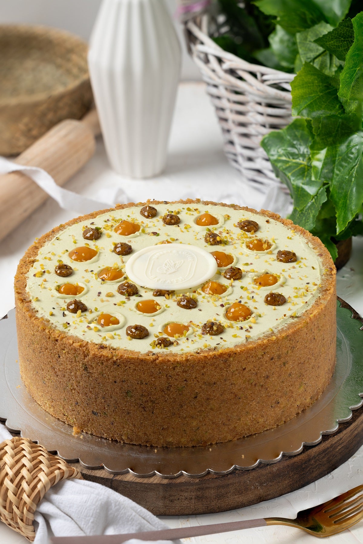 Mango & Pistachio Cheesecake