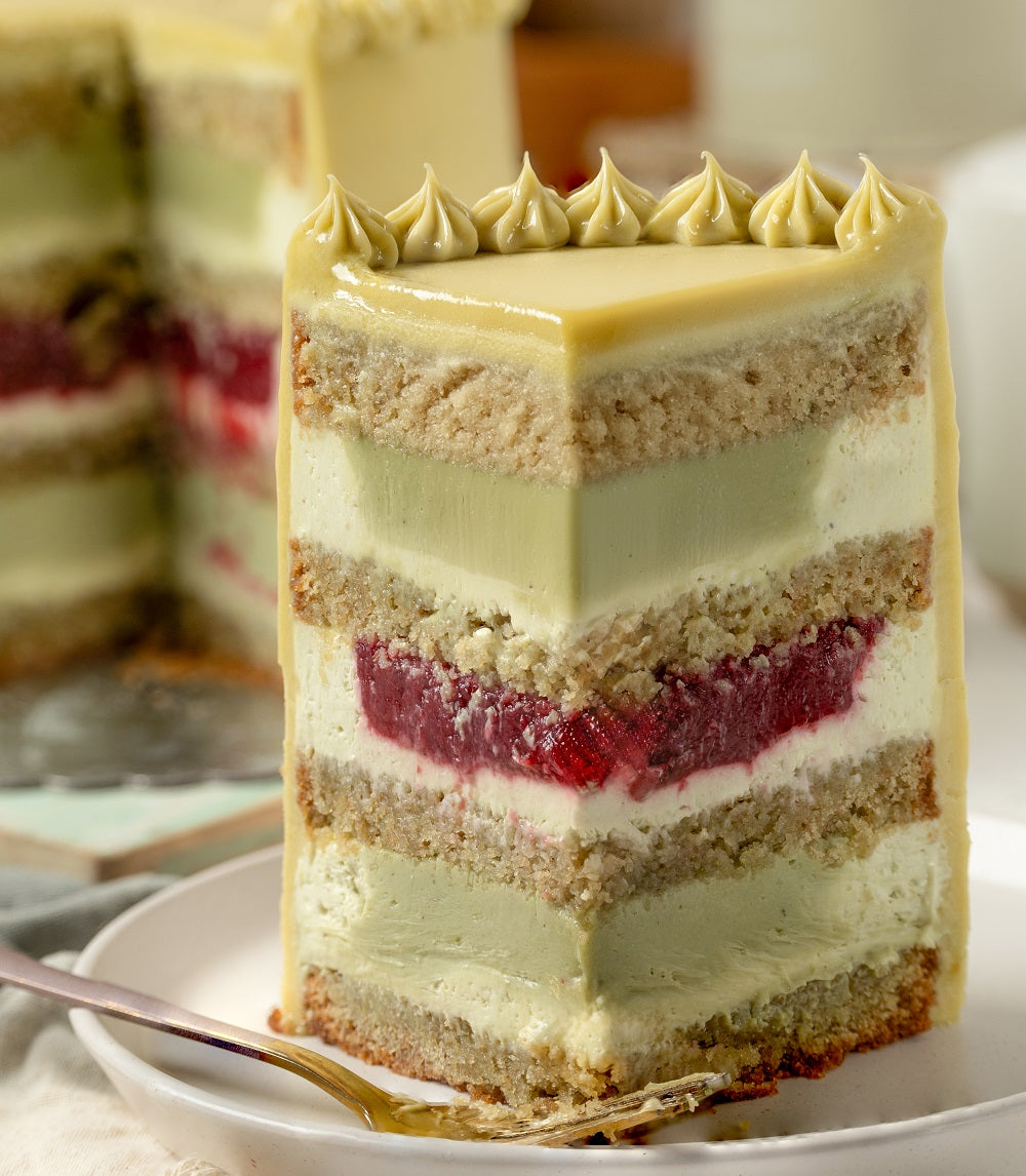 Pistachio & Raspberry Signature Cake