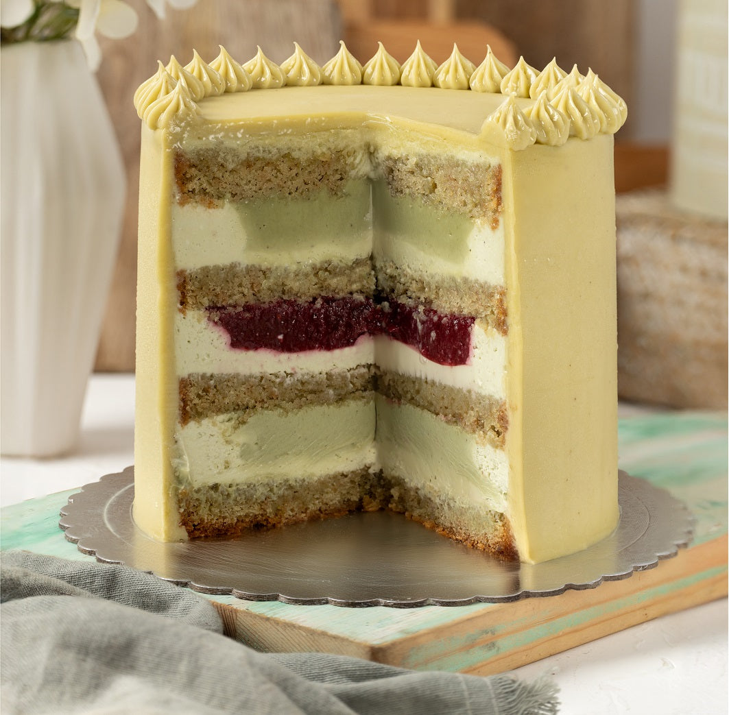 Pistachio & Raspberry Signature Cake
