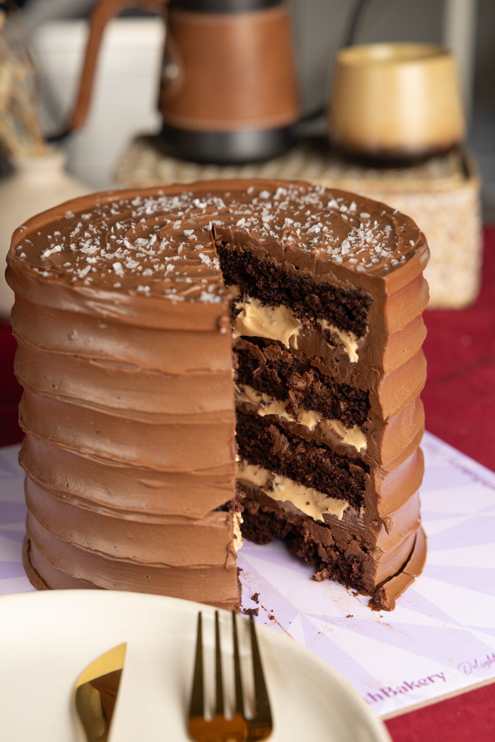 caramel velvet cake (London Cake)
